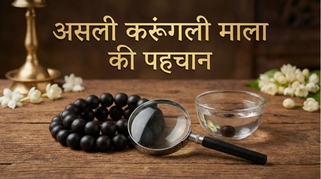 Identifying genuine Karungali beads