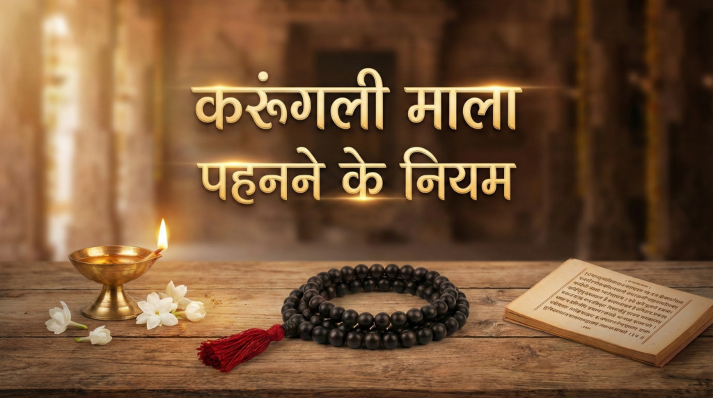 Rules for wearing Karungali Mala