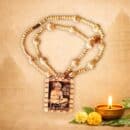 Hanuman Ji Sita Ram Tulsi Mala with Handmade Locket, 22 Inch