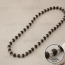 Silver plated Eternal Karungali mala made with natural ebony wood